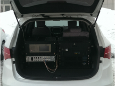 BY-109 radio and television mobile monitoring vehicle.