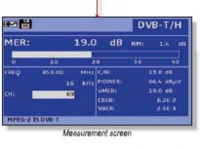  portable analog digital TV field strength meter.